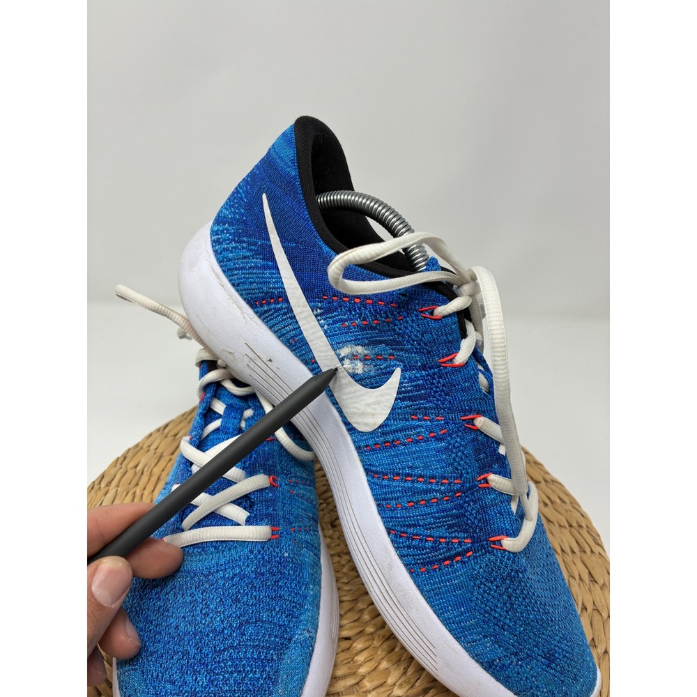 Nike LunarEpic Low Flyknit Blue Orange Running Shoes Men's Size 11 843764-401 - Picture 9 of 9